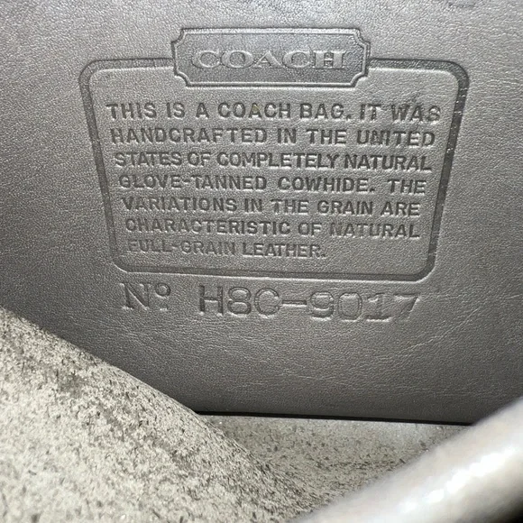 Coach Vintage Abbie Zip Gray Glove tanned leather crossbody Style 9017 - Picture 4 of 15